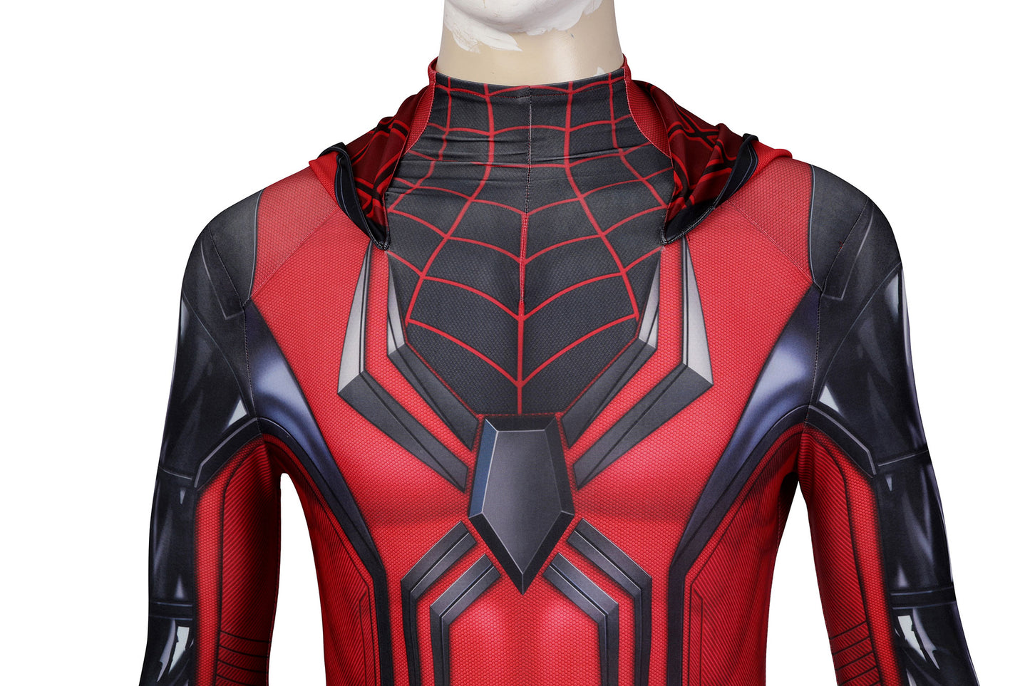 Spider-Man PS5 Crimson Cowl Suit Cosplay Costume | Marvel Outfit