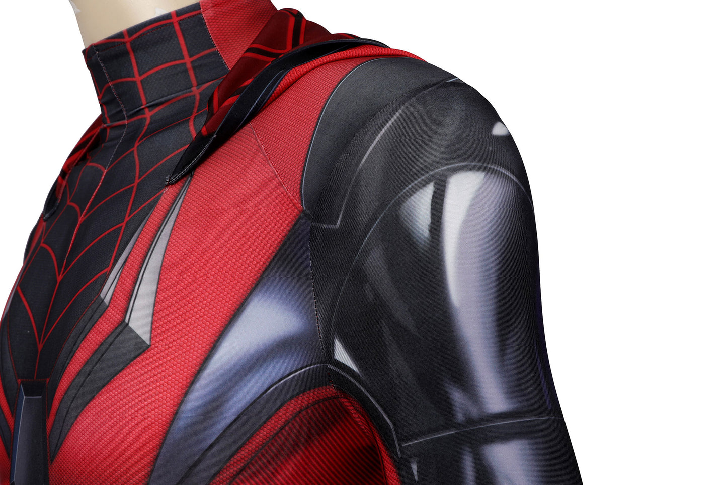 Spider-Man PS5 Crimson Cowl Suit Cosplay Costume | Marvel Outfit