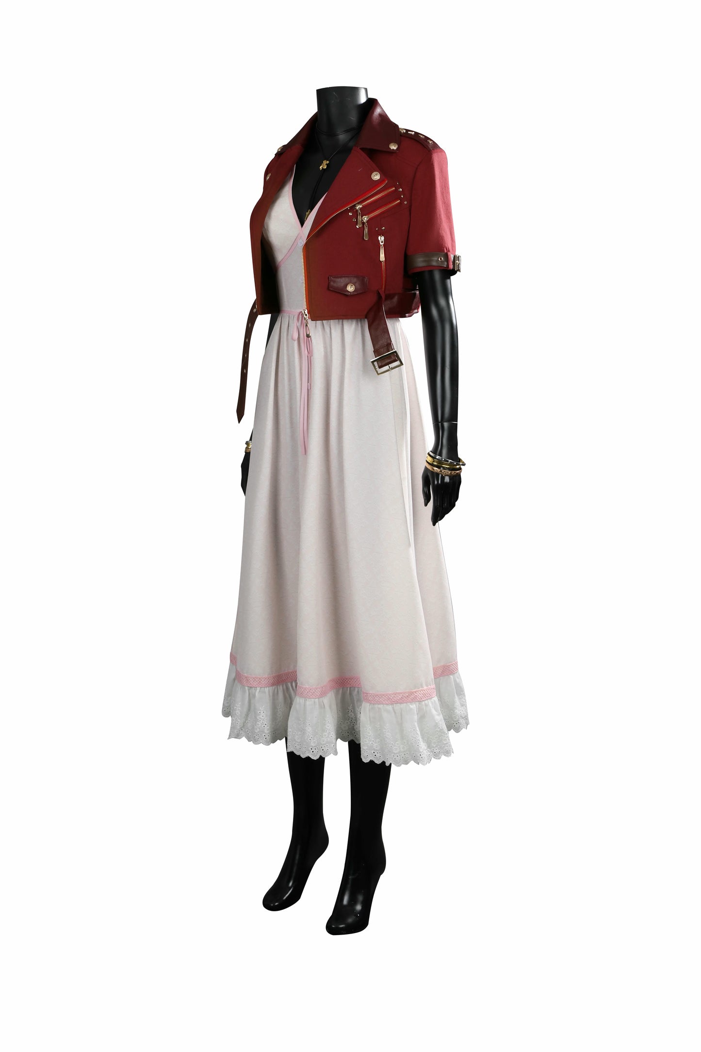 Final Fantasy VII Remake Aerith Complete Cosplay Costume Outfit