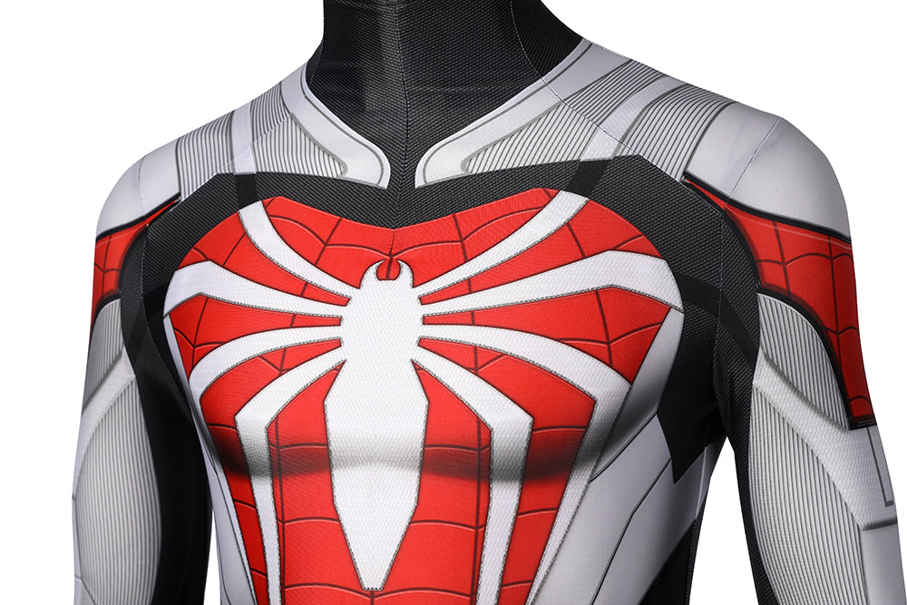 Spider-Man PS5 Armored Advanced Suit Cosplay Costume | Marvel Outfit