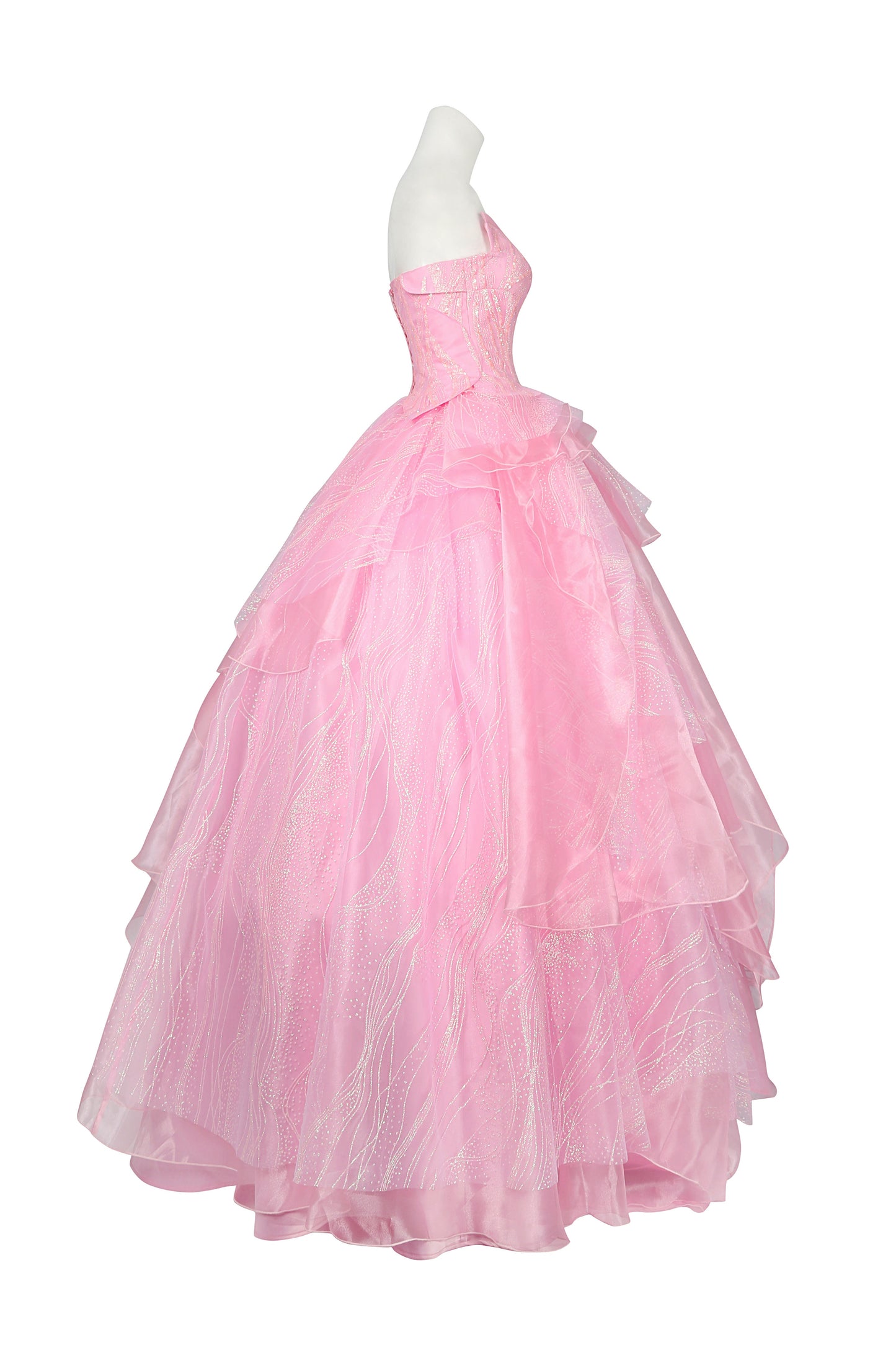 Wicked Part One Glinda Cosplay Costume | Movie Outfit