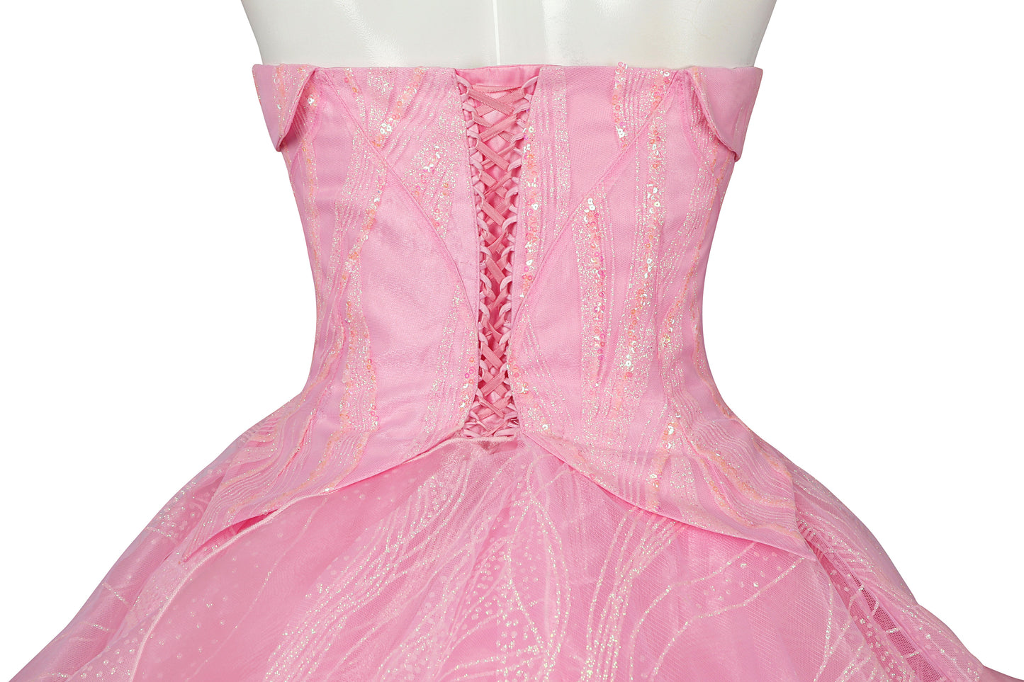 Wicked Part One Glinda Cosplay Costume | Movie Outfit