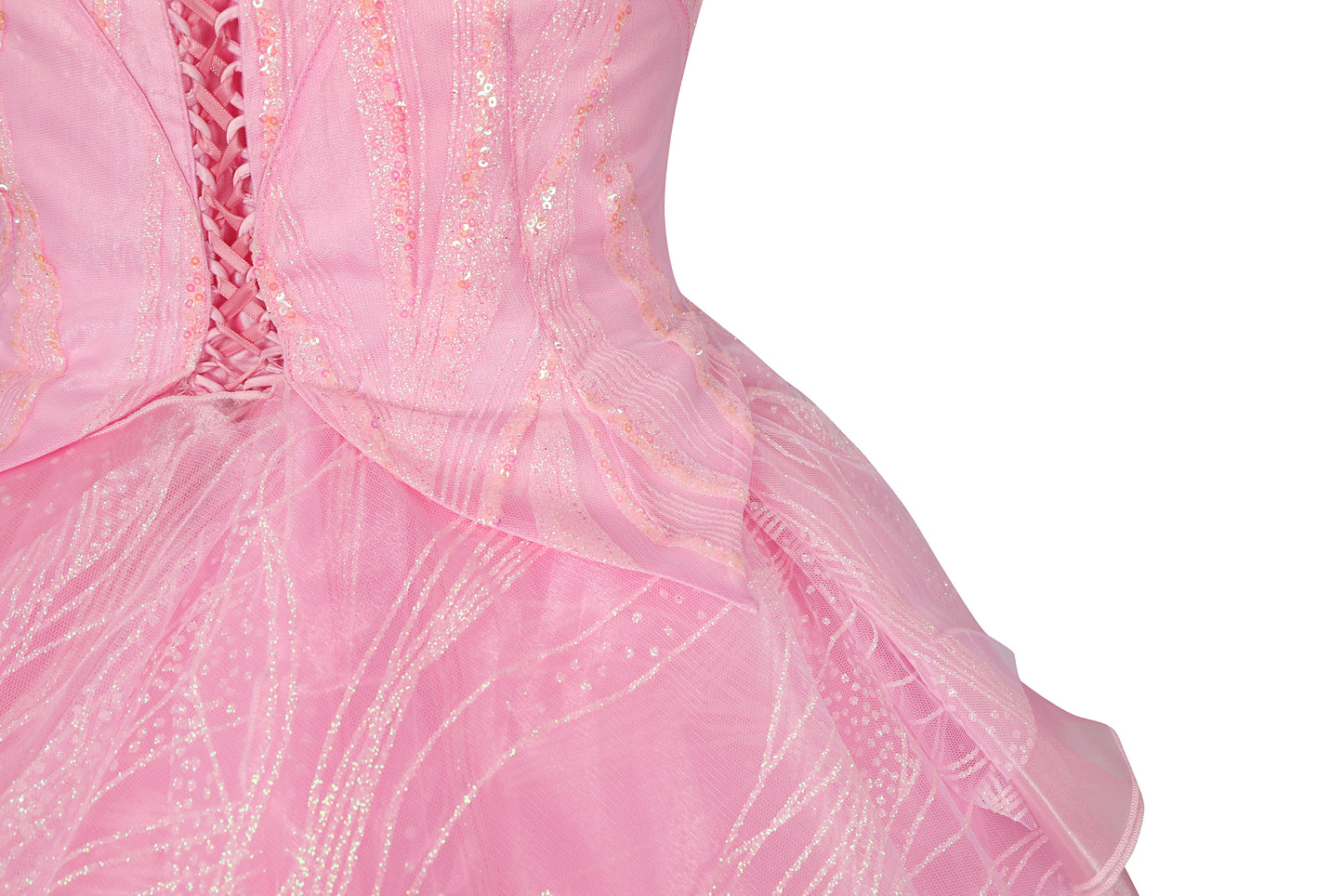 Wicked Part One Glinda Cosplay Costume | Movie Outfit