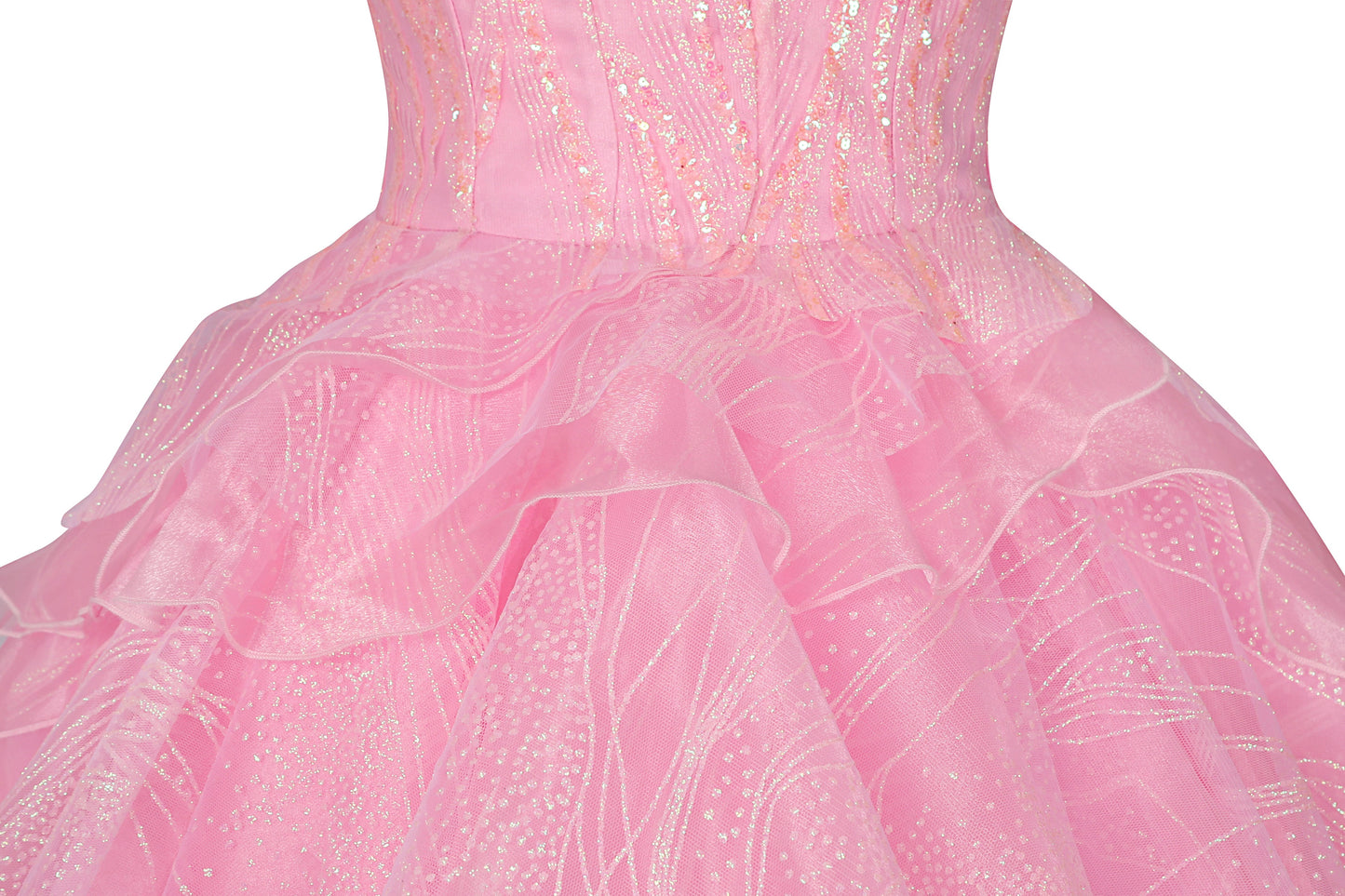 Wicked Part One Glinda Cosplay Costume | Movie Outfit