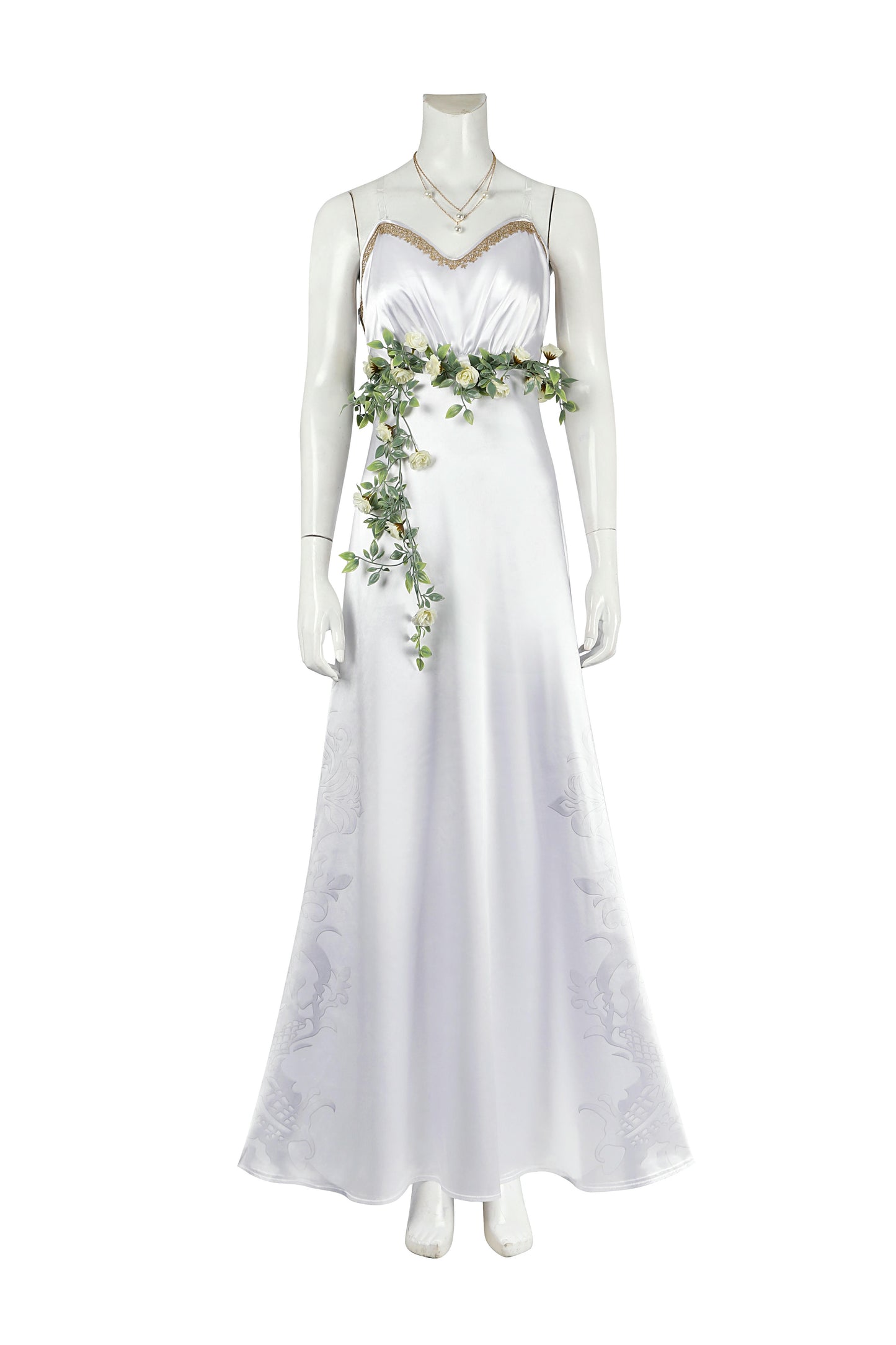 Final Fantasy VII Aerith Dress Cosplay Costume | Gaming Outfit