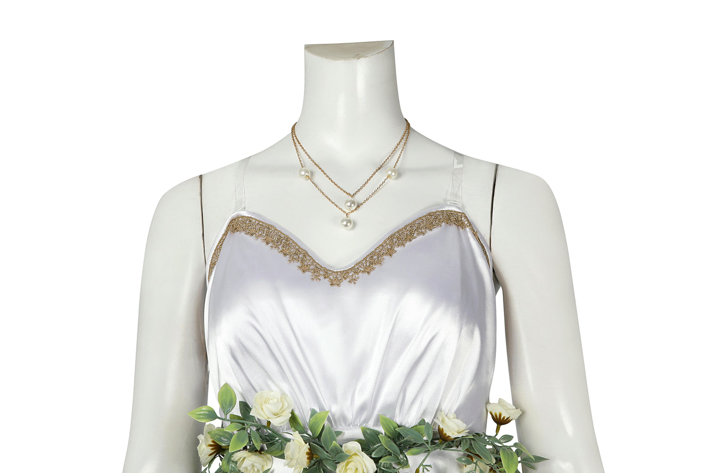 Final Fantasy VII Aerith Dress Cosplay Costume | Gaming Outfit