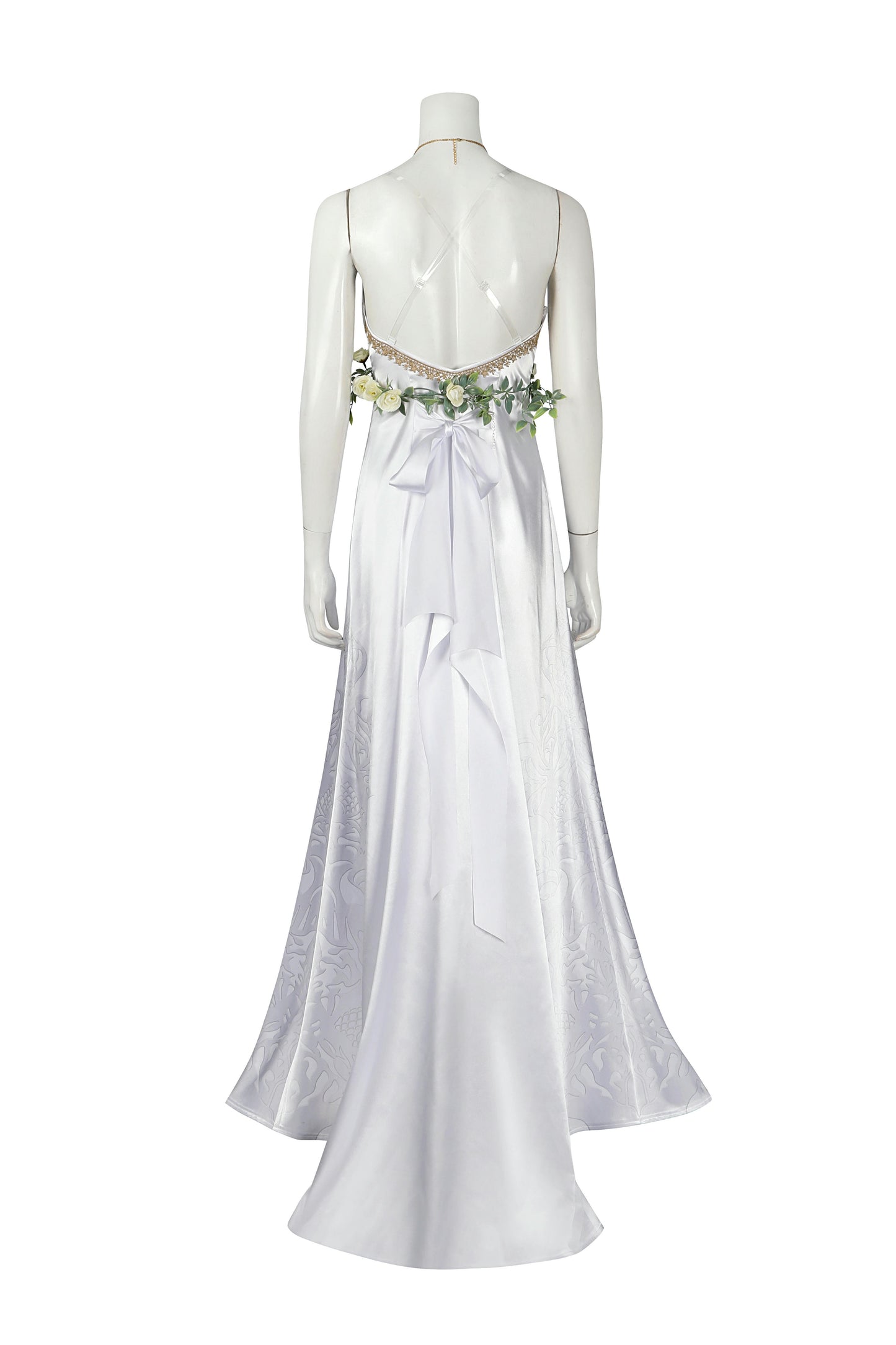 Final Fantasy VII Aerith Dress Cosplay Costume | Gaming Outfit