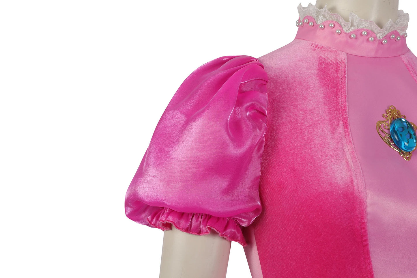 The Super Mario Bros Princess Peach Cosplay Costume  | Gaming Outfit