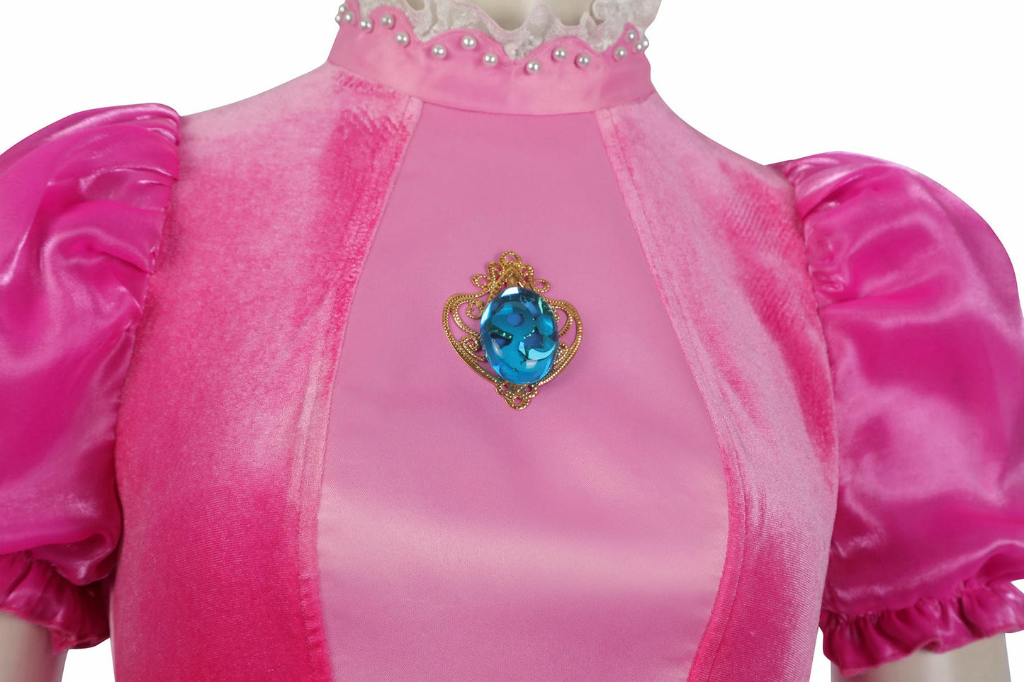 The Super Mario Bros Princess Peach Cosplay Costume  | Gaming Outfit