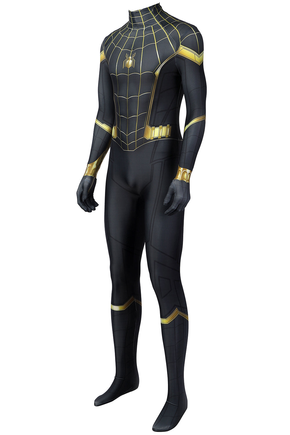 Marvel Spiderman 3 Black and Gold Suit Complete Cosplay Costume Outfit