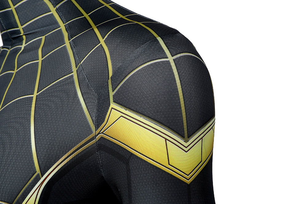 Spider-Man 3 Black & Gold Suit Cosplay Costume | Marvel Outfit