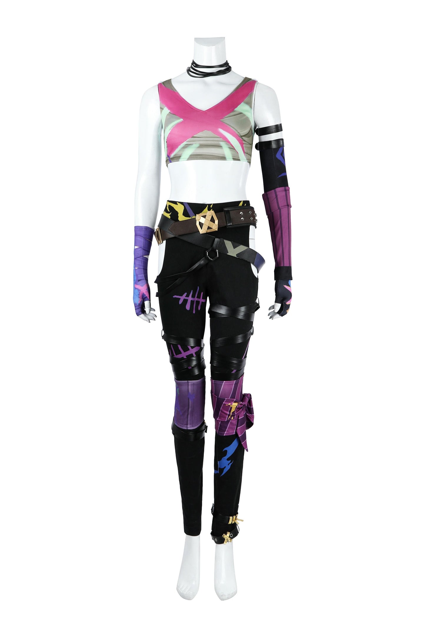 Arcane League of Legends Jinx Cosplay Costume | Gaming Outfit