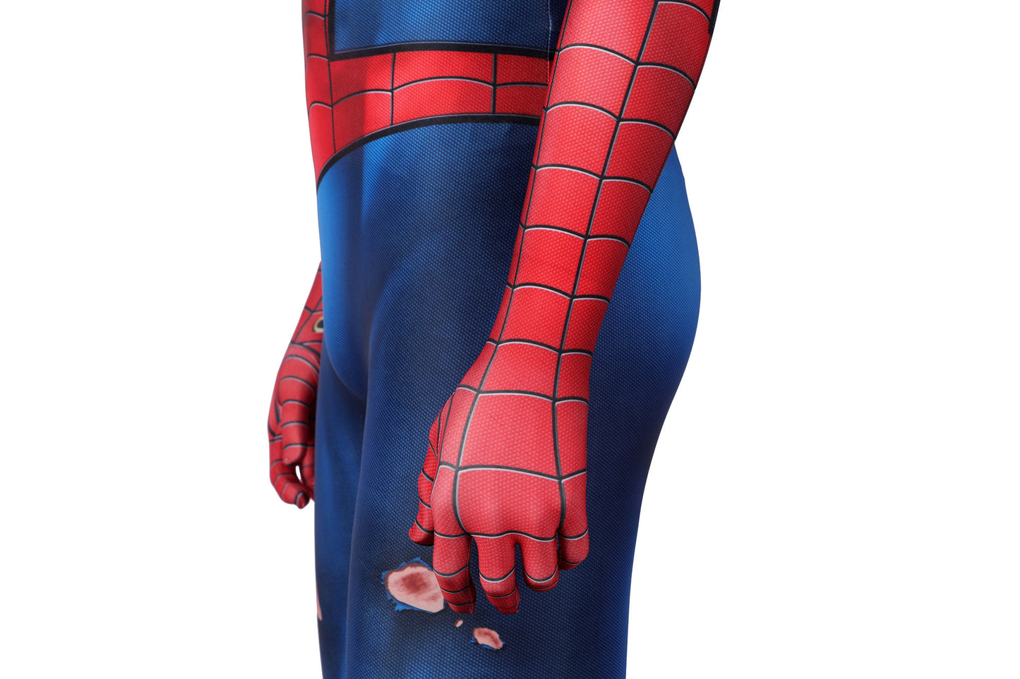 Spider-Man PS5 Classic Suit Damaged Cosplay Costume | Marvel Outfit