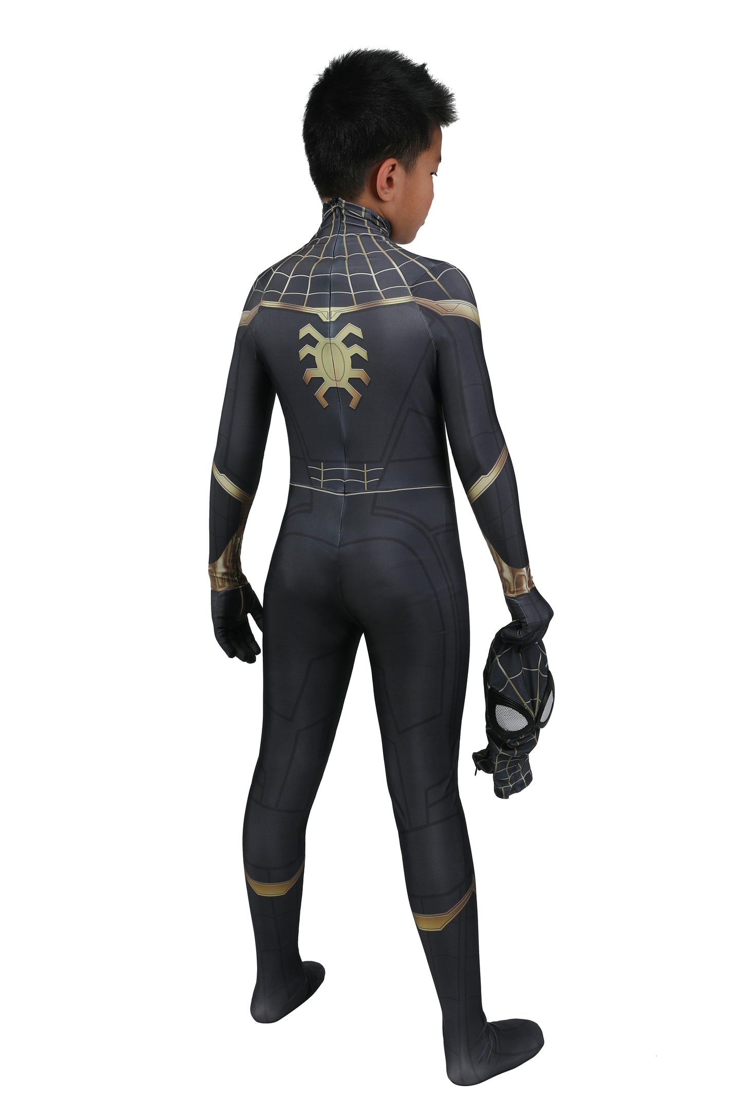 Kids Spider-Man 3 Black & Gold Cosplay Costume | Marvel Outfit