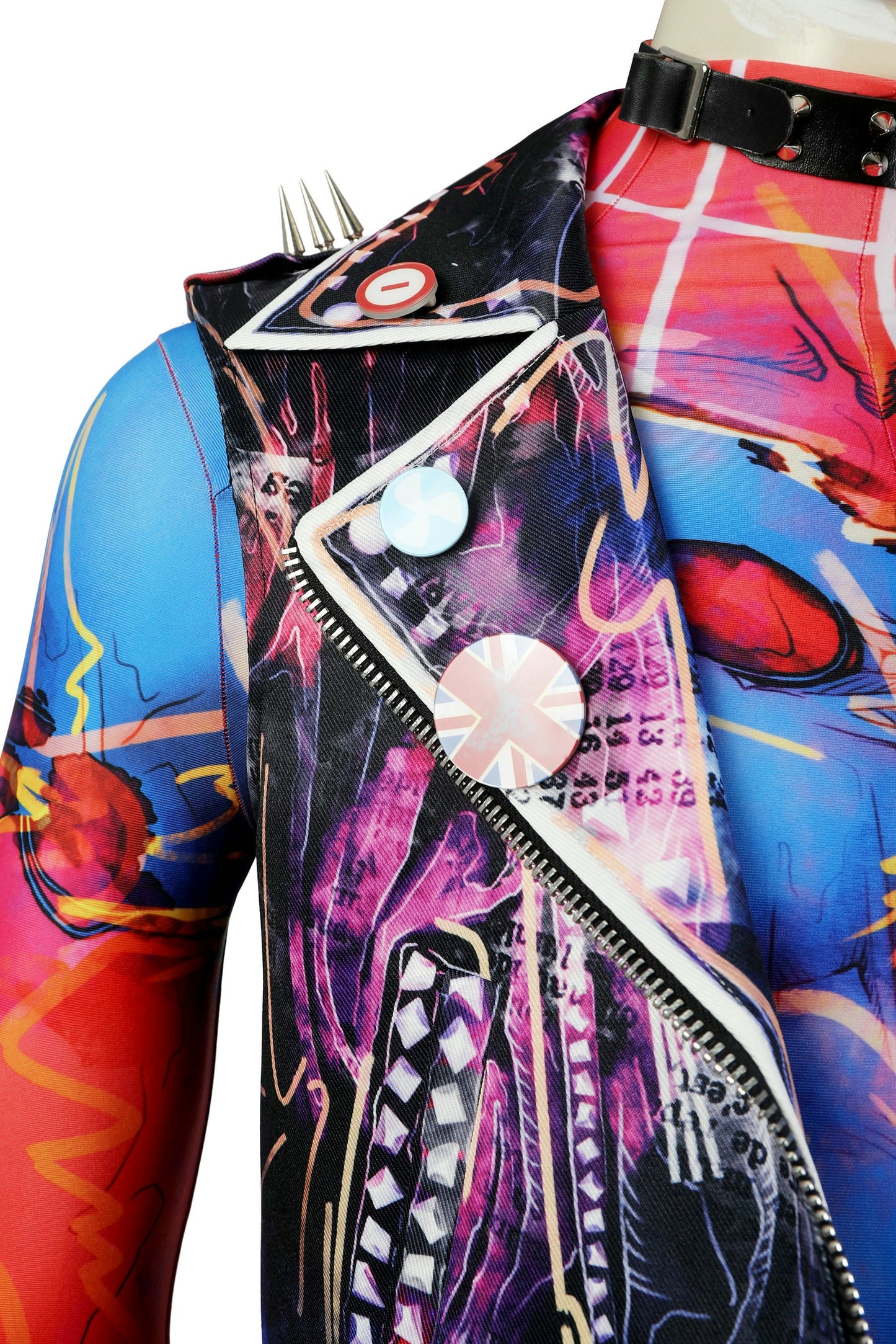 Spider-Man Spider-Punk Hobart Brown Cosplay Costume | Marvel Outfit