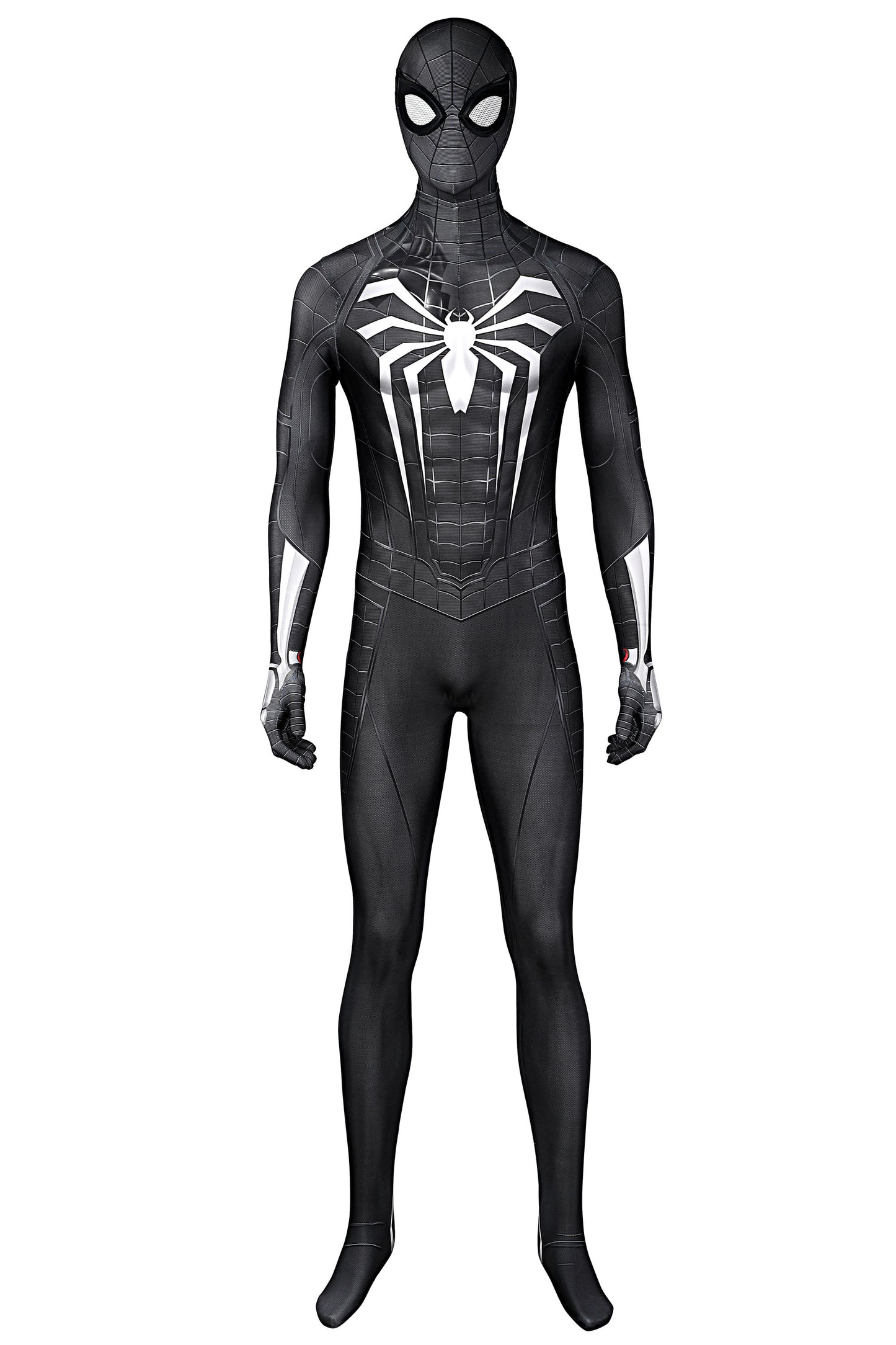 Marvel Spiderman Symbiote Black Suit Complete Cosplay Costume Outfit