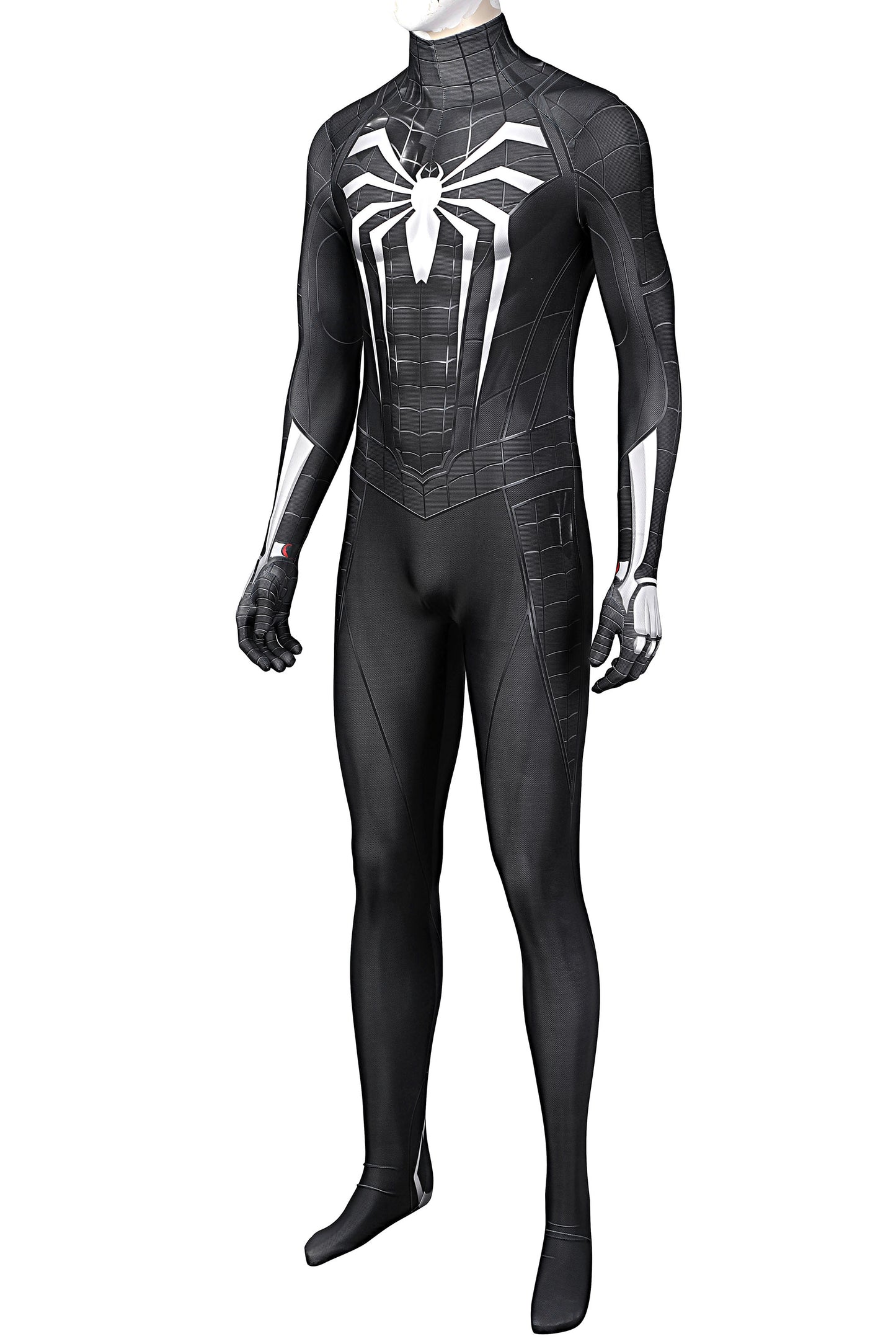 Marvel Spiderman Symbiote Black Suit Complete Cosplay Costume Outfit