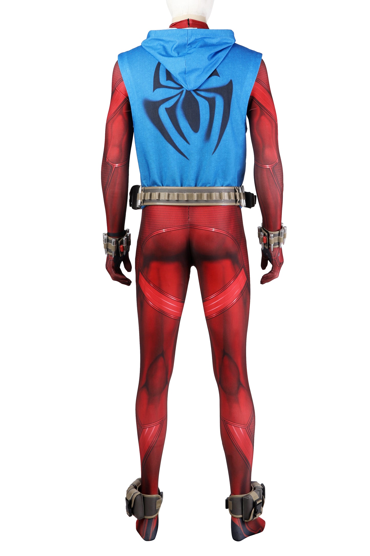 Marvel Spider-Verse Scarlet Spider Complete Cosplay Costume Outfit