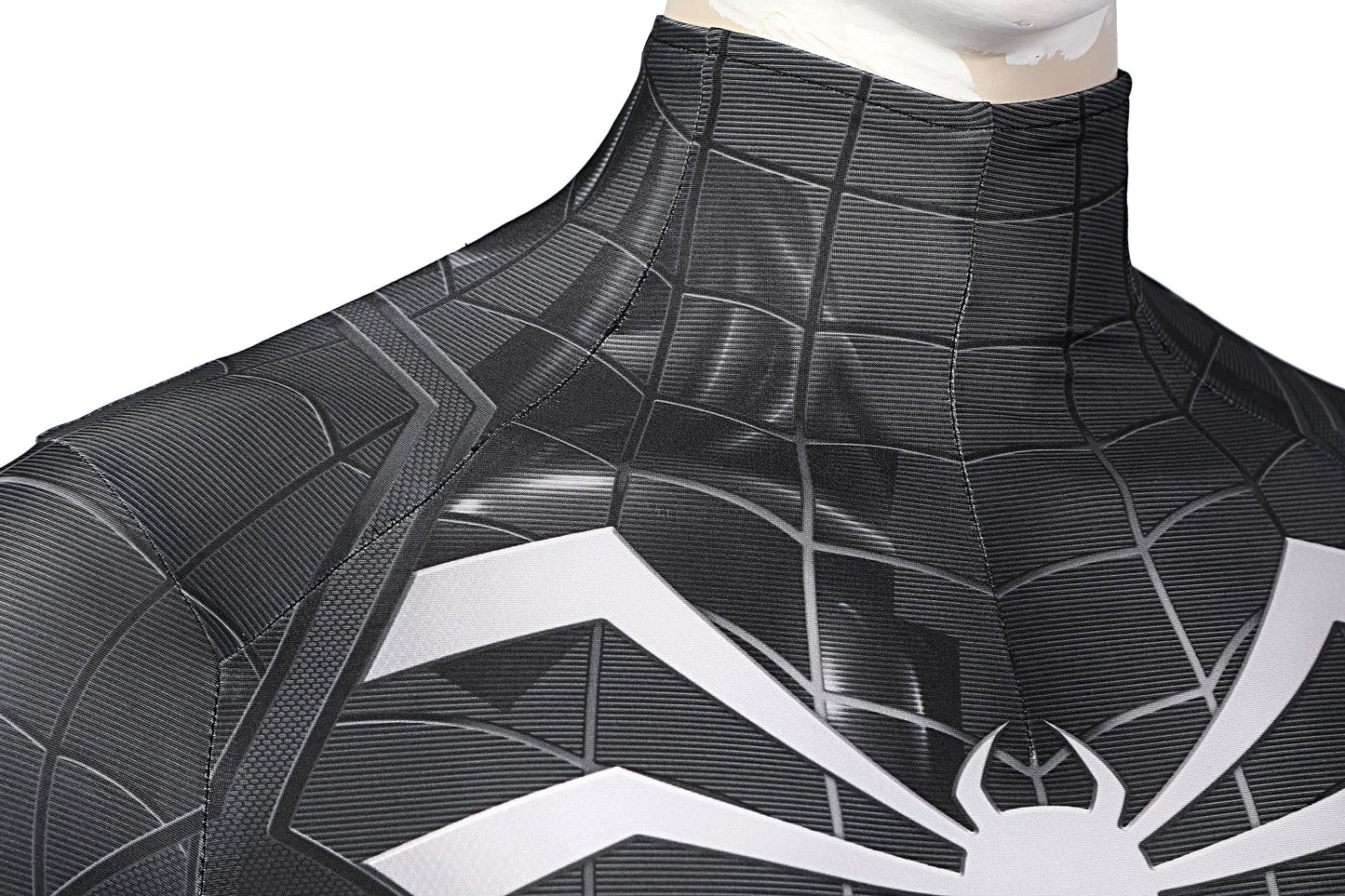 Marvel Spiderman Symbiote Black Suit Complete Cosplay Costume Outfit