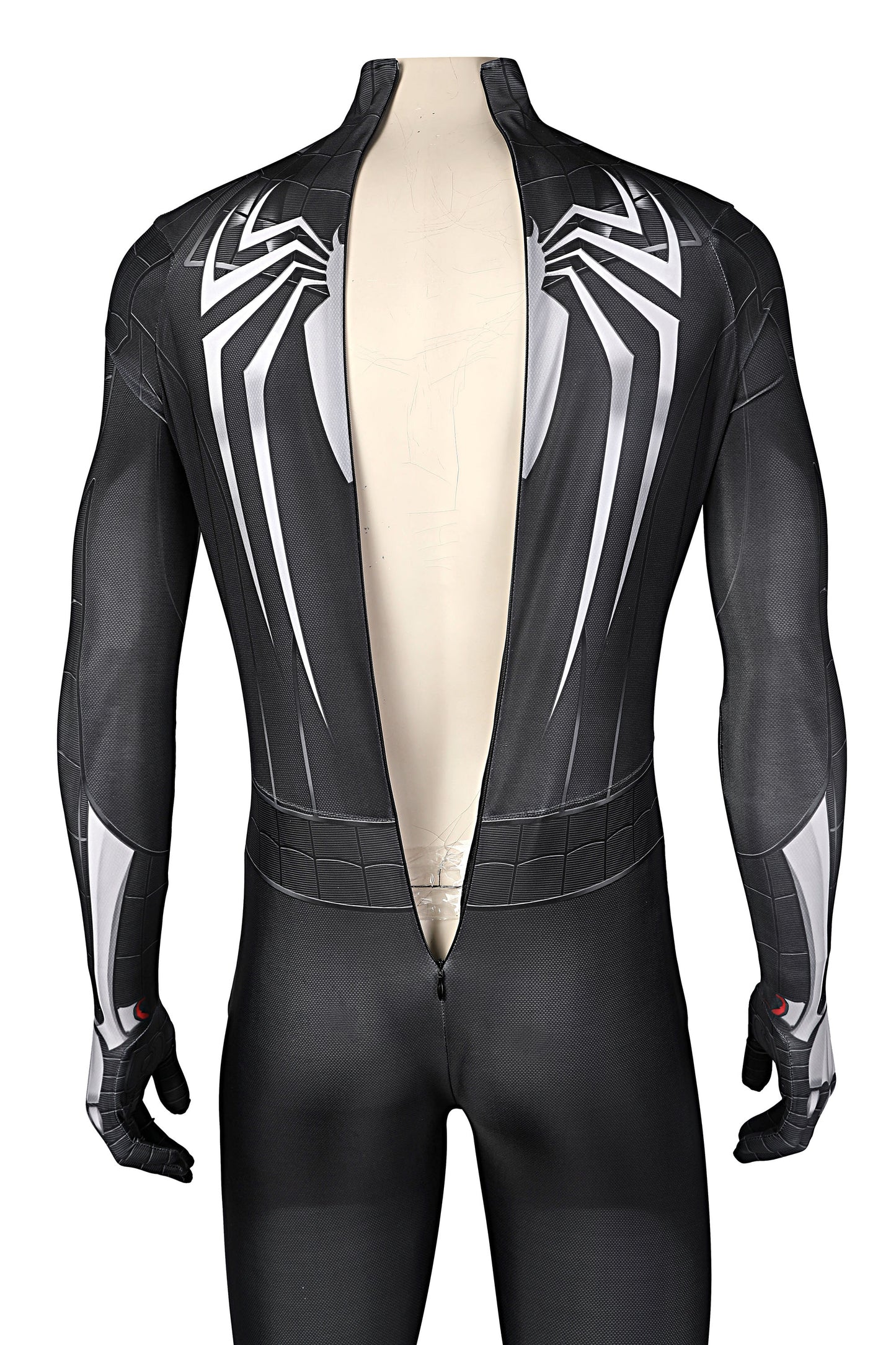 Marvel Spiderman Symbiote Black Suit Complete Cosplay Costume Outfit