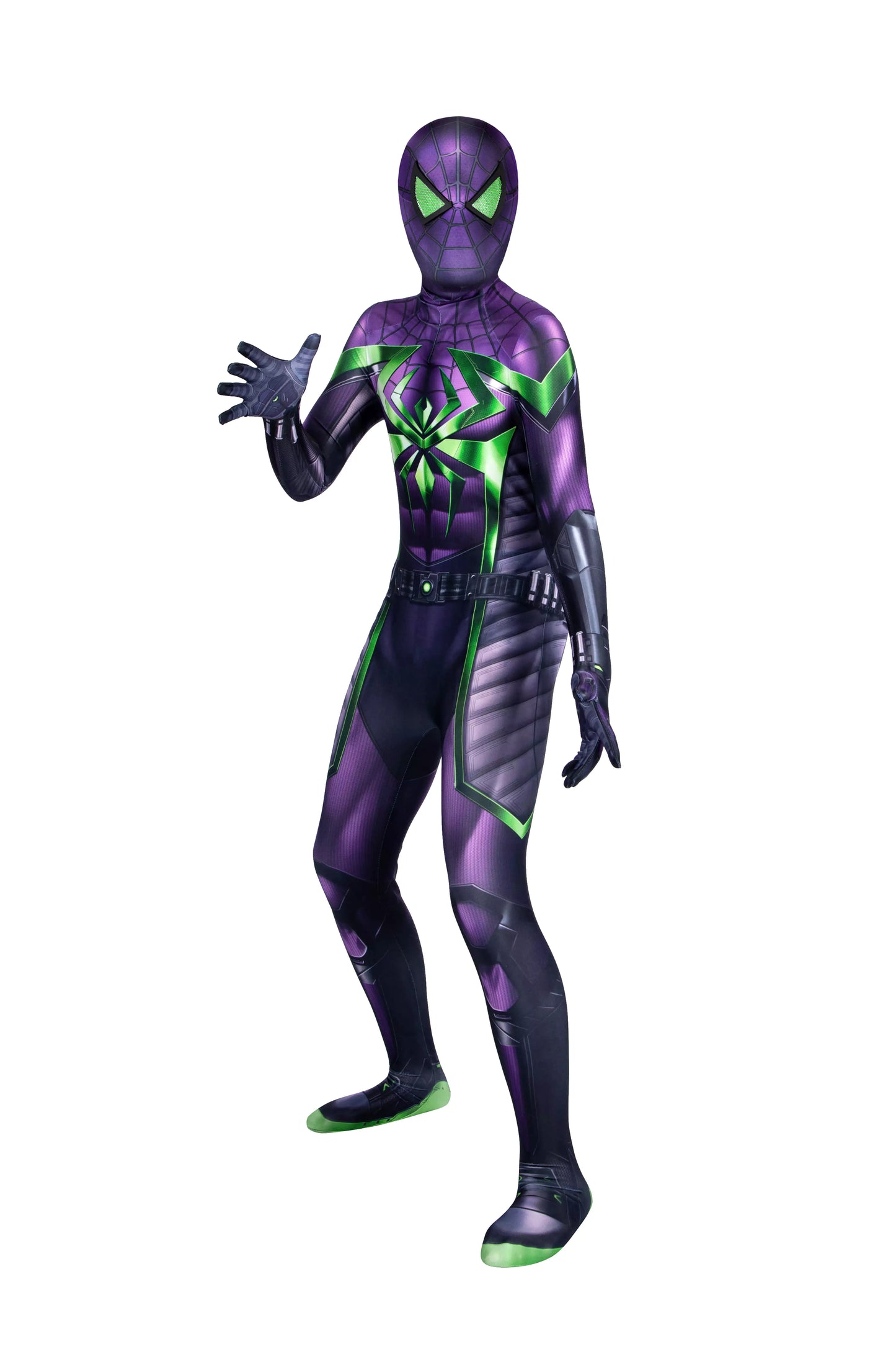 Marvel Children Spiderman Purple Reign Complete Cosplay Costume Outfit