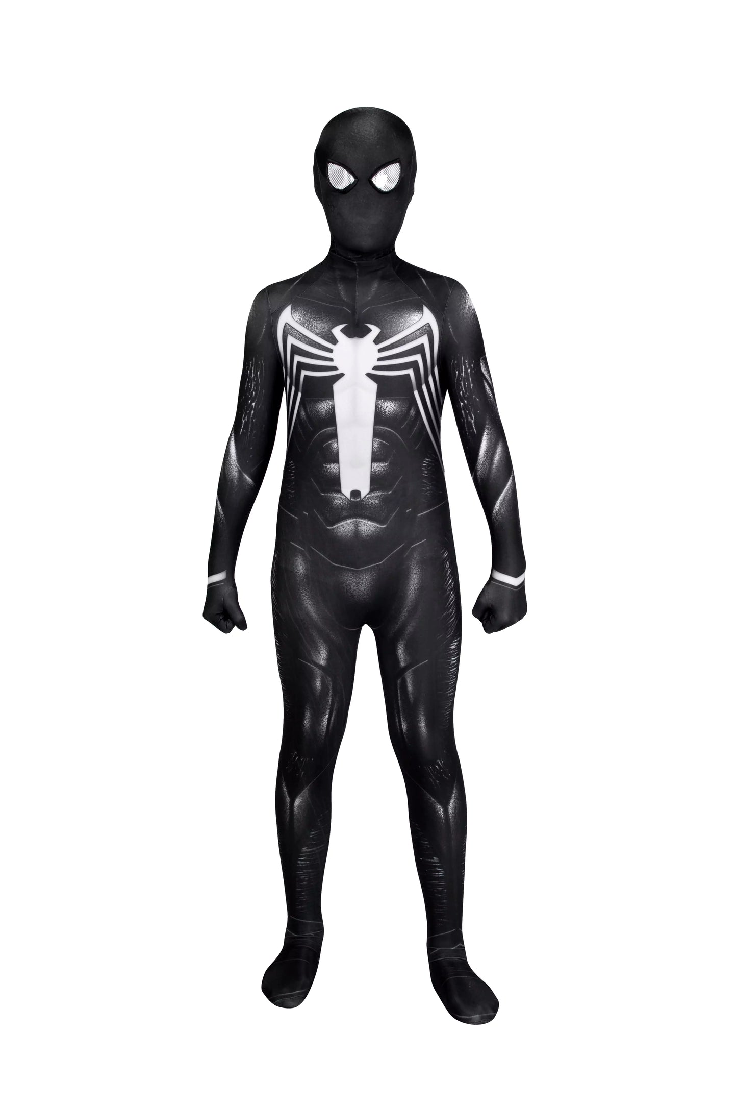 Marvel Children Spiderman Venom 2 Complete Cosplay Costume Outfit