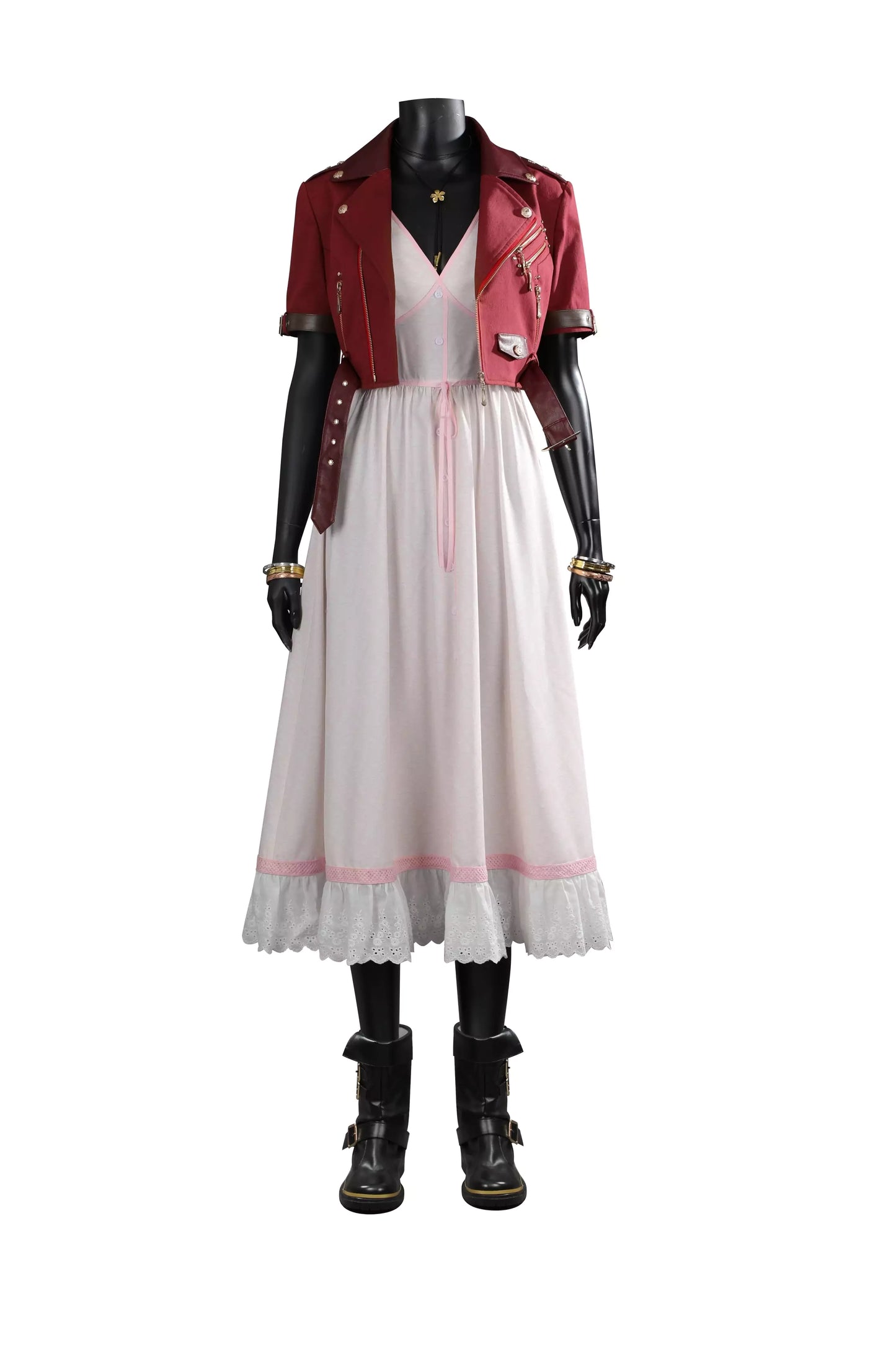 Final Fantasy VII Remake Aerith Complete Cosplay Costume Outfit