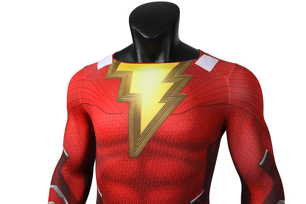 DC Shazam Captain Marvel Complete Cosplay Costume Outfit