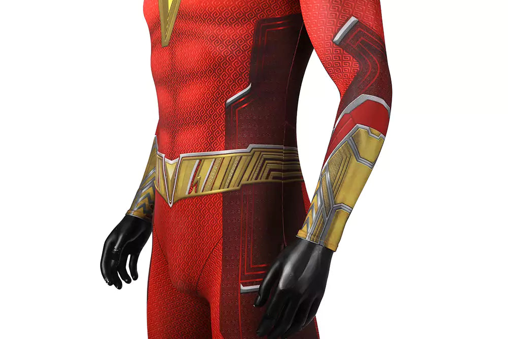 DC Shazam Captain Marvel Complete Cosplay Costume Outfit