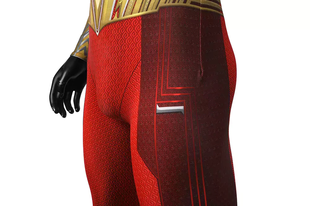 DC Shazam Captain Marvel Complete Cosplay Costume Outfit