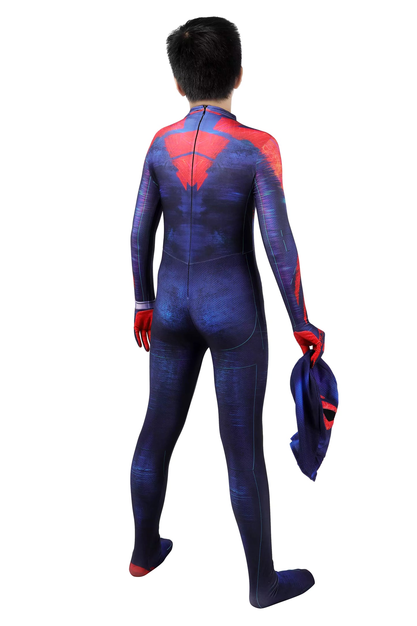 Marvel Children Spiderman 2099 Complete Cosplay Costume Outfit