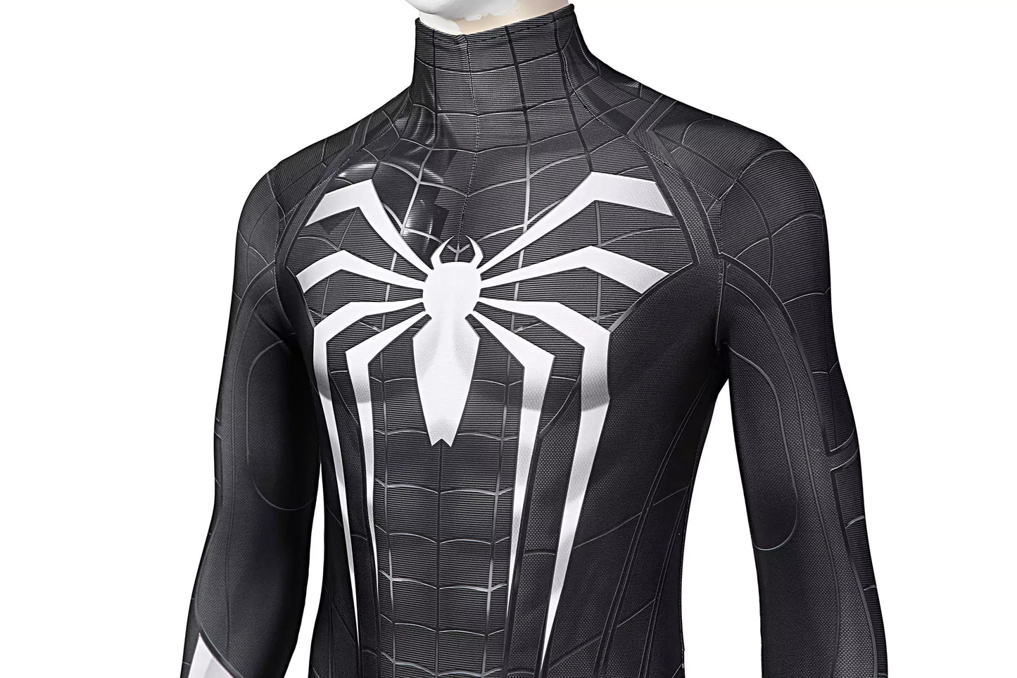 Marvel Spiderman Black Venom Complete Cosplay Costume Outfit