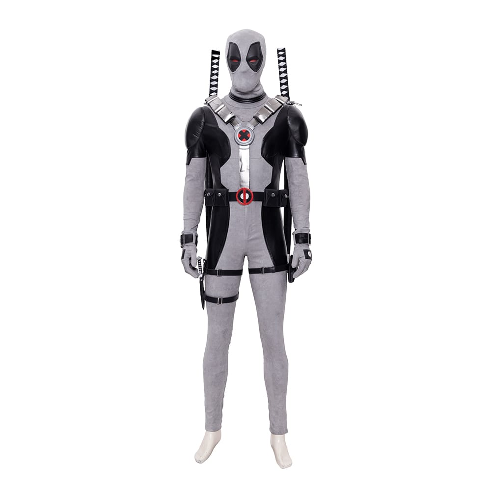 Marvel Deadpool 3 Grey Suit Complete Custom Cosplay Costume Outfit