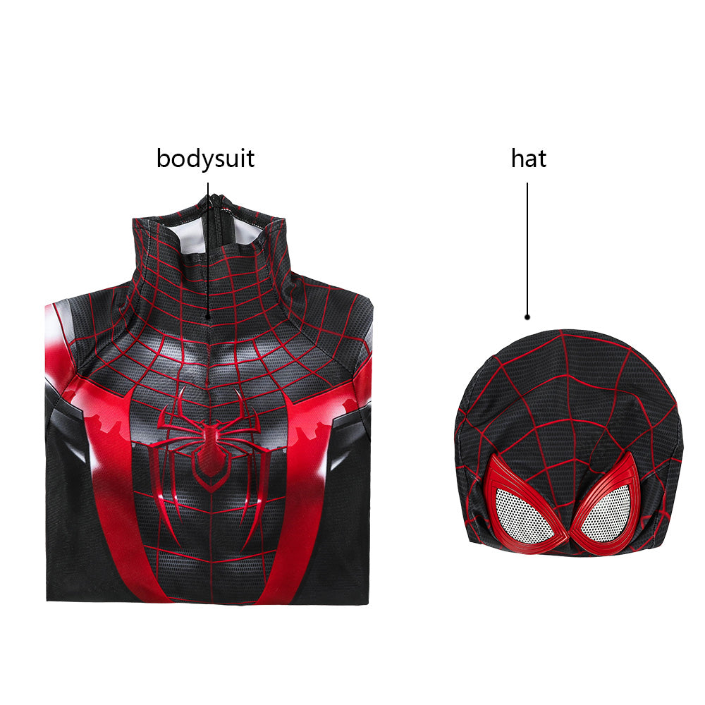 Kids Spider-Man PS5 Miles Morales Cosplay Costume | Marvel Outfit