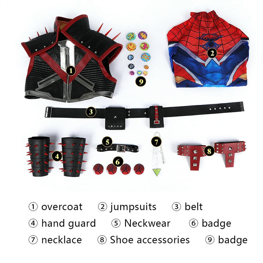 Marvel Rivals Spider-Punk 2099 Cosplay Costume | Gaming Outfit