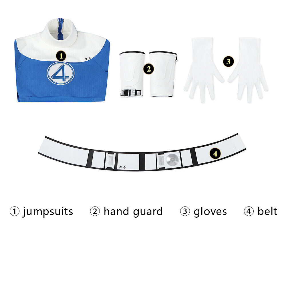 Fantastic Four Invisible Woman Custom Cosplay Costume | Marvel Outfit