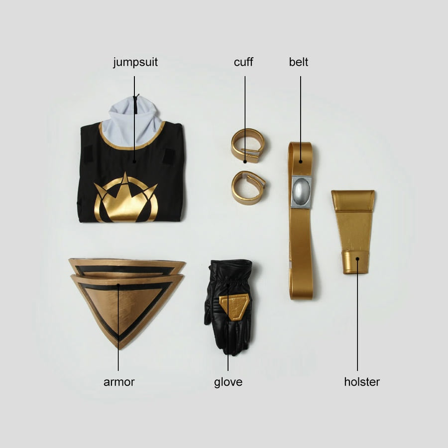 Dino Thunder Black Ranger Cosplay Costume | Superhero Outfit