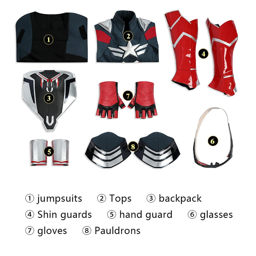 Captain America Brave New World Cosplay Costume | Marvel Outfit