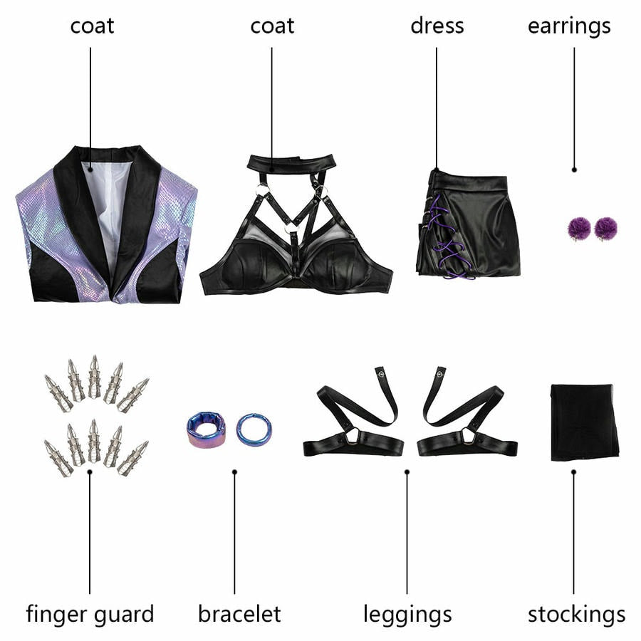 League of Legends KDA EIFINI Cosplay Costume | Gaming Outfit
