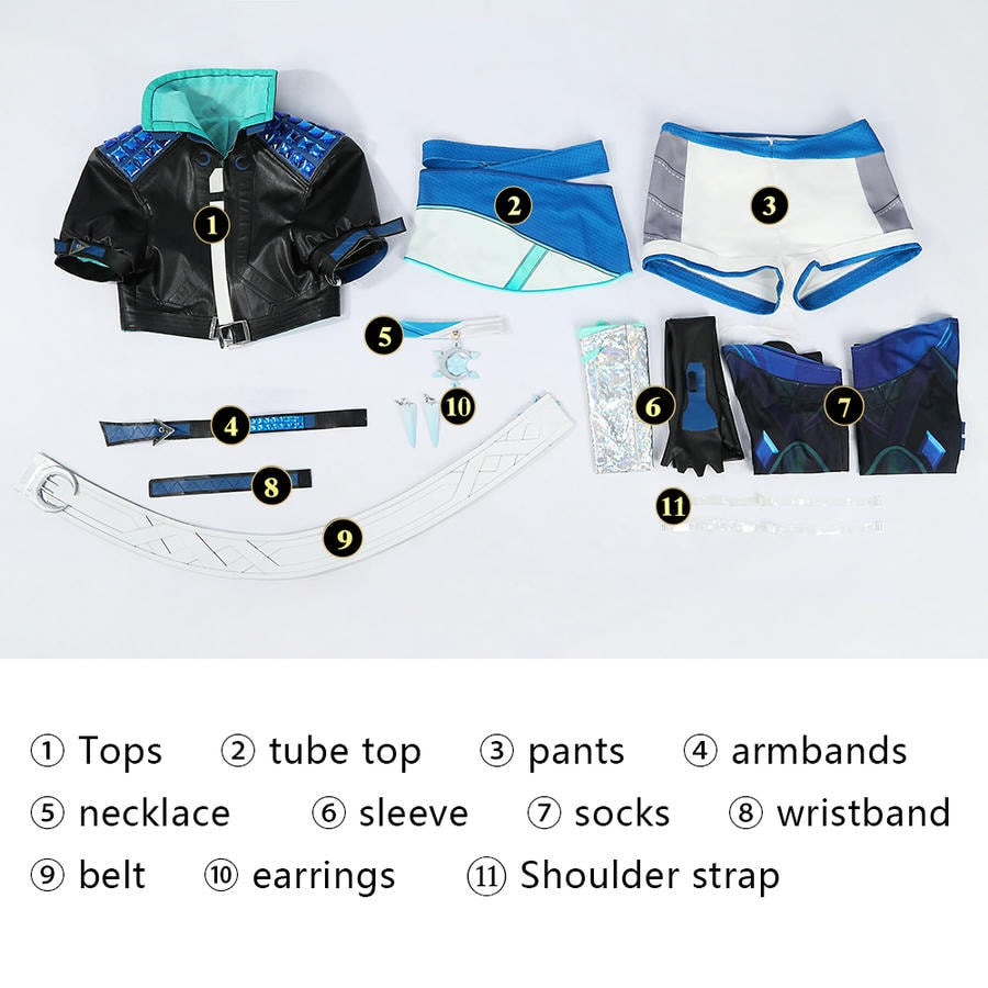 Marvel Rivals Luna Snow Cosplay Costume | Gaming Outfit