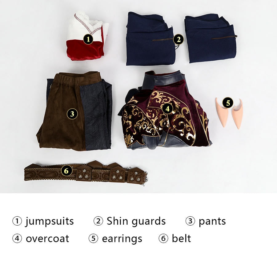 Baldur’s Gate 3 Astarion Cosplay Costume | Gaming Outfit