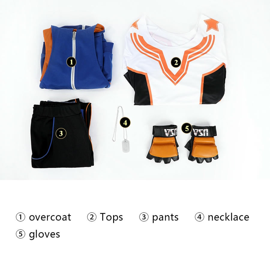 Street Fighter 6 Luke Cosplay Costume | Gaming Outfit