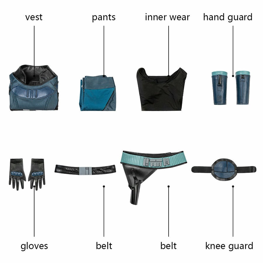 Star Wars The Mandalorian Cara Dune Cosplay Costume | TV Outfit