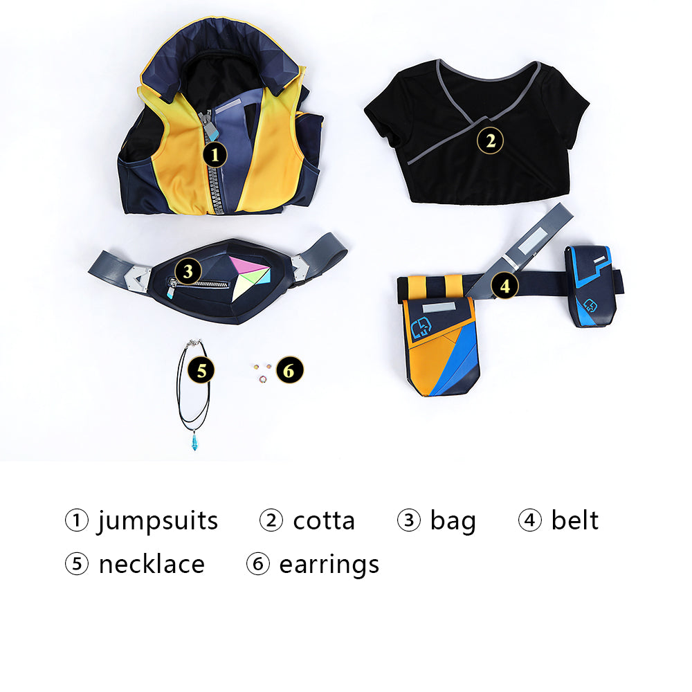 Valorant Agent Waylay Cosplay Costume | Gaming Outfit