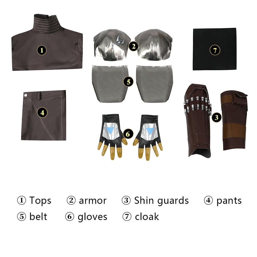 The Mandalorian Season 3 Din Djarin Cosplay Costume | TV Outfit