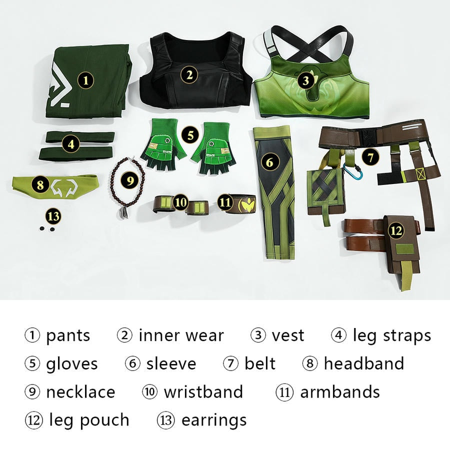 Valorant Agent Skye Cosplay Costume | Gaming Outfit