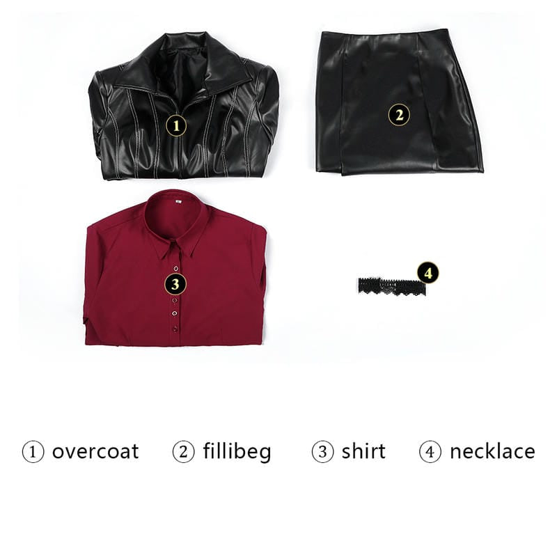 Resident Evil Damnation Ada Wong Cosplay Costume | Game Outfit