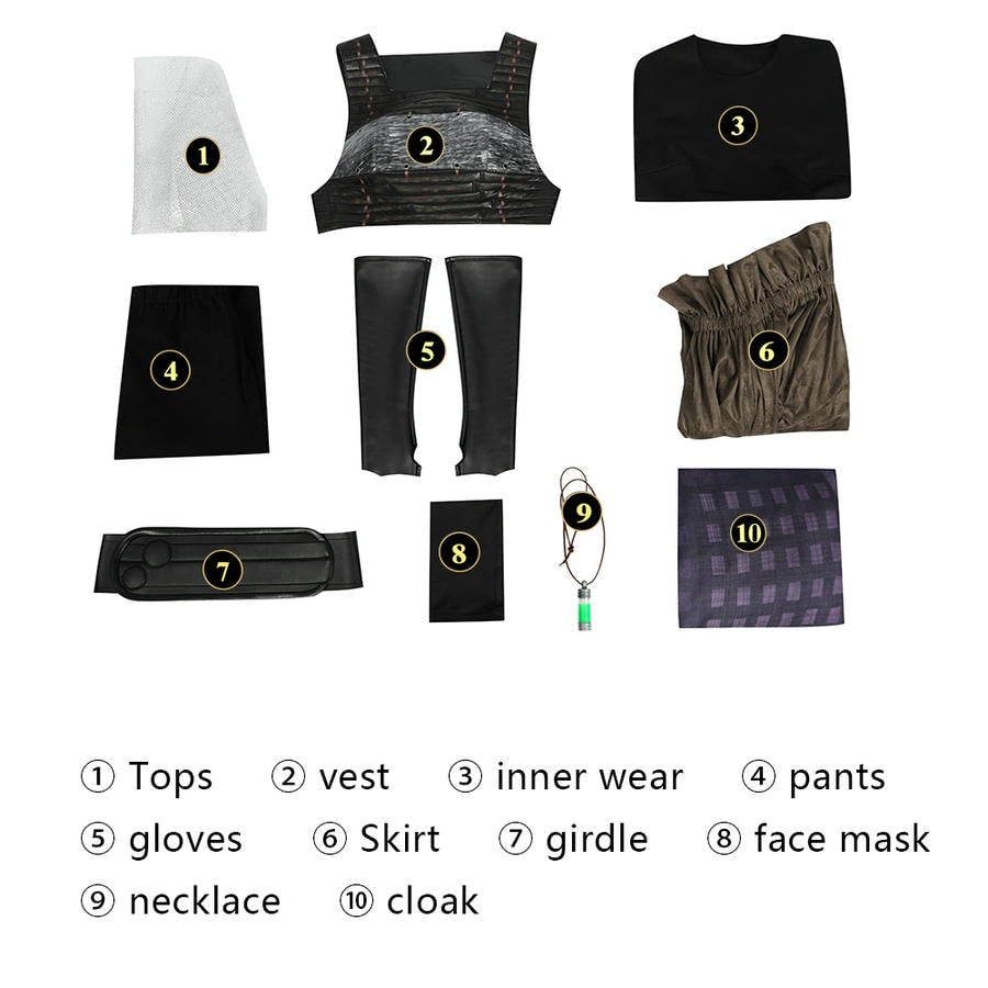 Star Wars The Acolyte Mae Cosplay Costume | TV Outfit