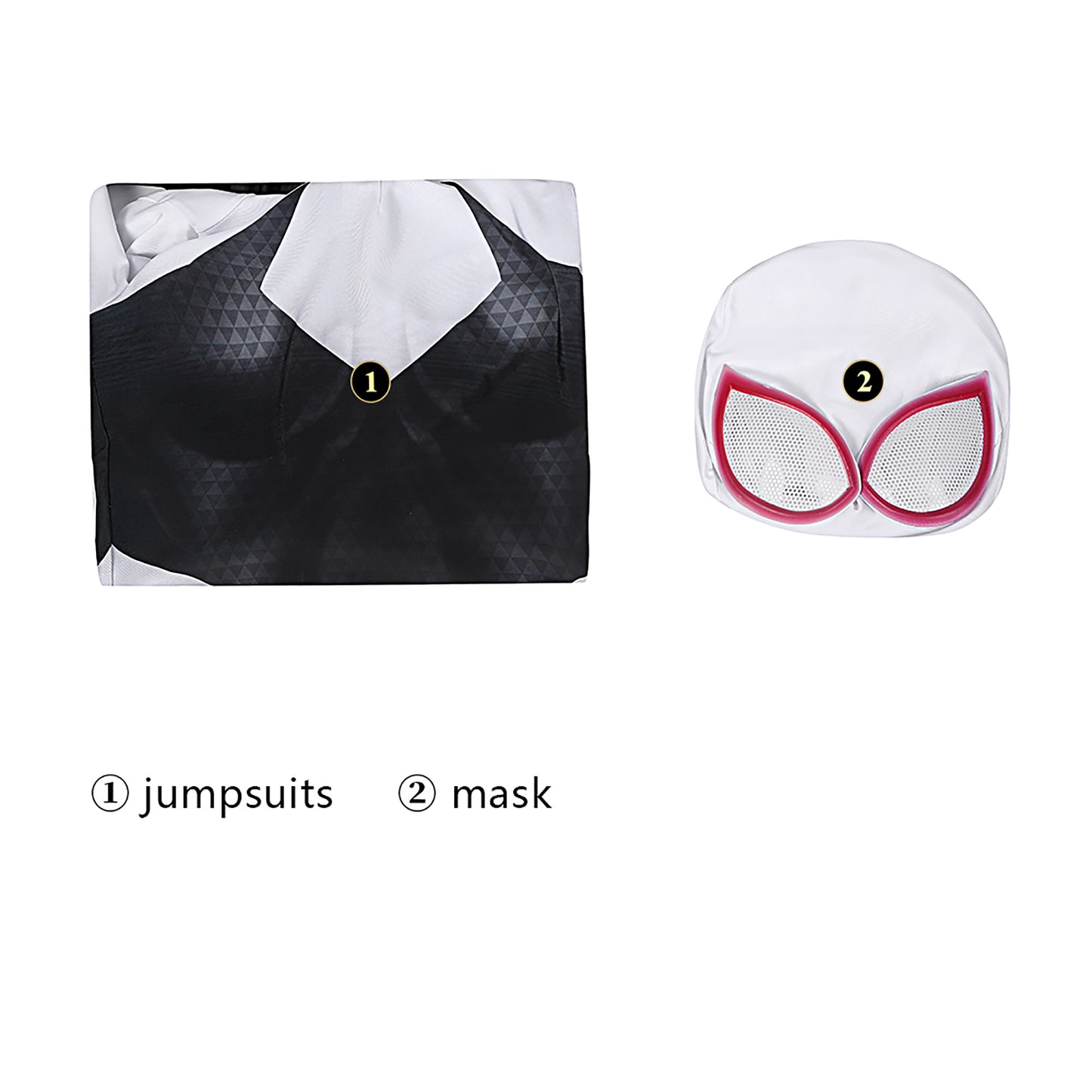 Marvel Spiderman Spiderverse Gwen Complete Cosplay Costume Outfit