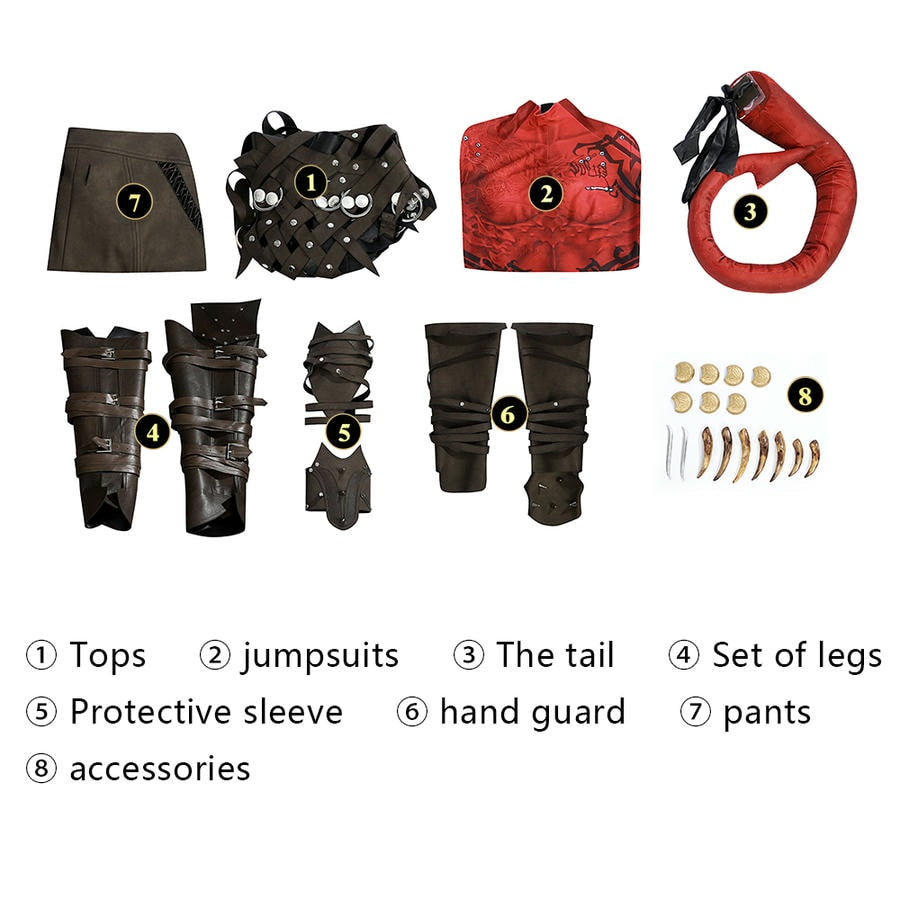 Baldur’s Gate 3 Karlach Cosplay Costume | Gaming Outfit